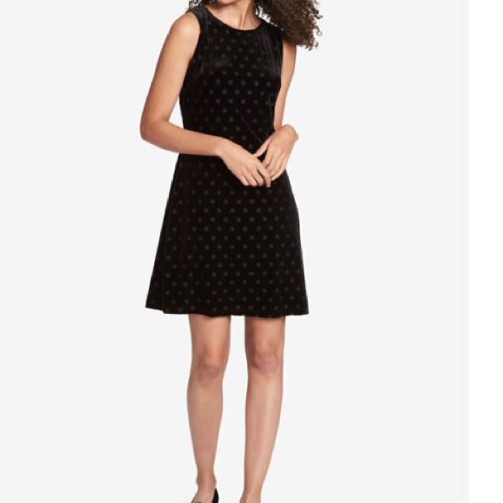 NWT Tommy Hilfiger velvet polka dot shift dress size‎ 8 - Picture 2 of 9